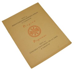 ​XXVI-ty Międzynarodowy Kongres Pokoju w Warszawie Program 25-29 VI 1928 XXVI-ème Congrès Universel de la Paix à Varsovie Programme [1928]