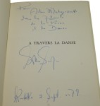 A travers la danse ​Sanoja Sonia [AUTOGRAPH / AUTOGRAPHE / AUTÓGRAFO / AUTOGRAF]