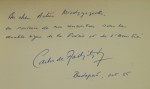 Desert secret Carlos De Radzitzky ﻿[AUTOGRAPHE / AUTOGRAF]