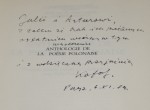 Les dieux Poemes Pierre Oster [AUTOGRAPHE / AUTOGRAF]