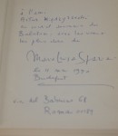 Utilità della memoria 1962-1965 Spaziani Maria Luisa [AUTOGRAFO / AUTOGRAF]