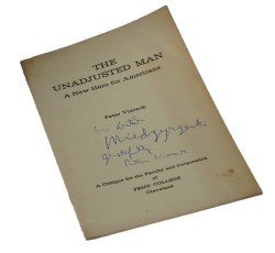 The Unadjusted Man A New Hero for Americans Viereck Peter [AUTOGRAF / AUTOGRAPH]