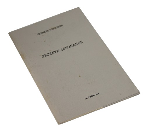 Secrete Assonance Verhesen Fernand [AUTOGRAPHE / AUTOGRAF]