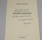 Secrete Assonance Verhesen Fernand [AUTOGRAPHE / AUTOGRAF]