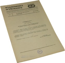 Wiadomości wyścigowe Biuletyn Oficjalny Państwowych Torów Wyścigów Konnych nr 4 [30.VIII.1985]