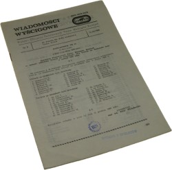 Wiadomości wyścigowe Biuletyn Oficjalny Państwowych Torów Wyścigów Konnych nr 9 [14.XII.1985]