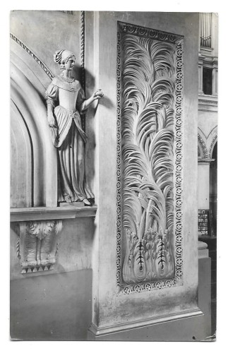 Rzeźba II Kościół św. Piotra i Pawła w Wilnie [fotografia na papierze pocztówkowym E. i B. Zdanowscy / przed 1939]