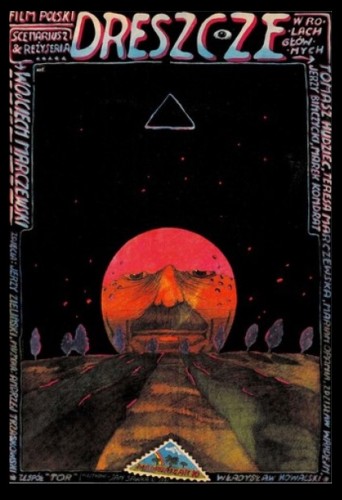 Plakat do filmu Dreszcze Reż. Wojciech Marczewski Projekt Jan Sawka (1981)