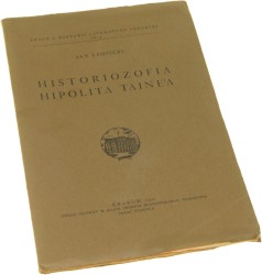 Historiozofia Hipolita Taine Łempicki Jan [1938]
