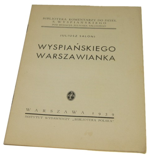 Wyspiańskiego Warszawianka Saloni Juliusz [1939]