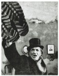 Fotografia z akcji "Wyprzedaż mebli" 1971 r. Józef Robakowski foto: Jan Muszyński [life time print - 1971 / ca 2016]