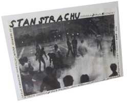 Plakat do filmu Stan strachu Reż. Janusz Kijowski Fot. Przemysław Skwirczyński (1989)  