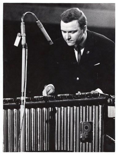 Jerzy Milian [festiwal w Pradze 1965] fotografia Marek Karewicz [vintage print / ca 1965]