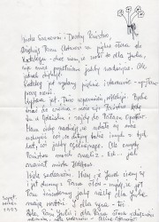 List Aliny Afanasjew [żona Jerzego Afanasjewa] do Artura Międzyrzeckiego i Julii Hartwig [1993]