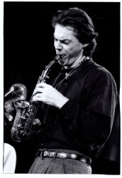 Jan Garbarek Saksofon fotografia Hyou Vielz [vintage print / lata 80]