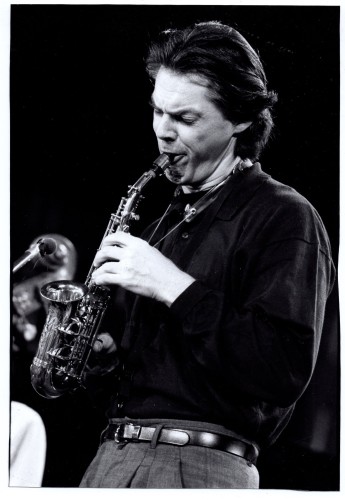 Jan Garbarek Saksofon fotografia Hyou Vielz [vintage print / lata 80]