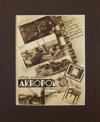 Zakłady Graficzne Akropol Kraków Grzegórzecka 23 tel. 126-38 [REKLAMA, 1934]