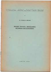 Projekt statutu i regulaminu archiwum diecezjalnego Librowski Stanisław﻿ [1960] 