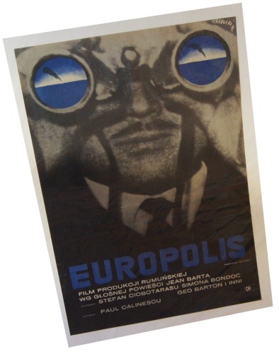 Plakat do filmu Europolis Reż. Paul Calinescu Projekt Maciej Raducki (1962)