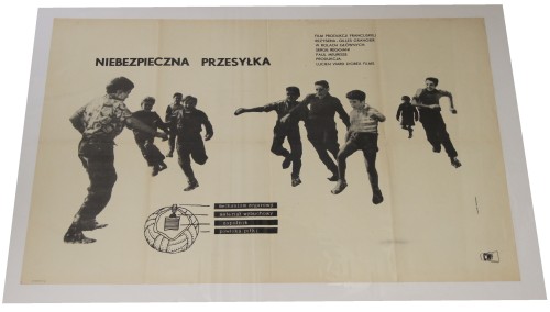 Plakat do filmu Niebezpieczna przesyłka Reż. Gilles Grangier Projekt Franciszek Starowieyski (1959)
