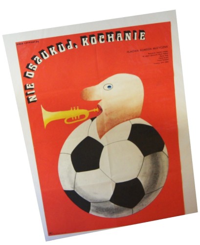 Plakat do filmu Nie oszukuj kochanie Reż. Joachim Hasler Projekt Eryk Lipiński (1974)