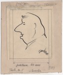 [bez tytułu] rysunek Jerzy Zaruba [tusz / papier][1954]