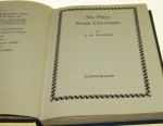 Six Plays From Literature Walsh J. H. (The Heritage of Literature Series) (1963)
