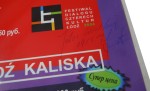 Plakat reklamowy Artdom Festiwal Dialogu Czterech Kultur Łódź 2004 Projekt Łódź Kaliska Marek Janiak Andrzej Kwietniewski Adam Rzepecki Andrzej Świetlik Andrzej Wielogórski [AUTOGRAF] (2004)