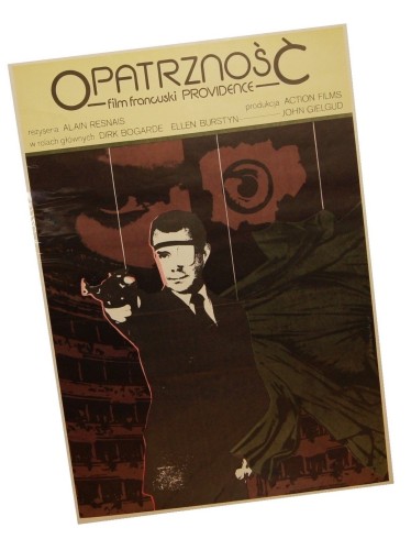 Plakat do filmu Opatrzność Reż. Alain Resnais Proj. Andrzej Klimowski (1978)