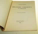 Bibljoteka Narodowa w Warszawie Demby Stefan (1930)