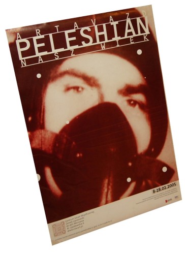 Plakat wystawowy Nasz wiek Artavazd Peleshian Centrum Sztuki Współczesnej Zamek Ujazdowski Warszawa 8-28.02.2005