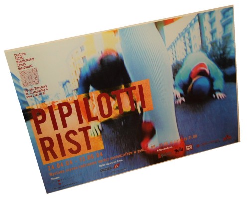 Plakat wystawowy Pipilotti Rist [Elisabeth Charlotte Rist] Centrum Sztuki Współczesnej Zamek Ujazdowski Warszawa (2004)