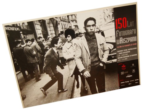 Plakat wystawowy 150 lat fotografii w Hiszpanii Centrum Sztuki Współczesnej Warszawa (2002)