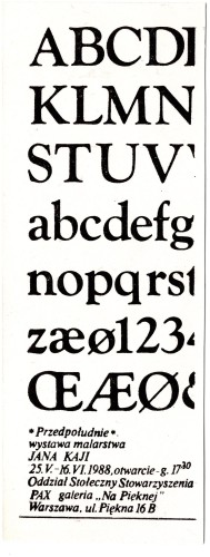 Przedpołudnie wystawa malarstwa Jana Kaji 25.V.-16.VI.1988 Oddział Stołeczny Stowarzyszenia PAX galeria na Pięknej [druk artystyczny]