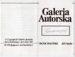 Przesunięcie Galeria Autorska Jana Kaji i Jacka Solińskiego [rozkładany druk artystyczny]