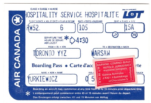 Barwne Czarno-białe Witold Jurkiewicz wystawa fotografii 8.XI.1986 Galeria Autorska Jana Kaji i Jacka Solińskiego [druk artystyczny]