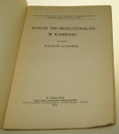 Synod prowincyonalny w Kamieniu Oprac. Bolesław Ulanowski (Studya i Materyały do Historyi Ustawodawstwa Synodalnego w Polsce) (1915)