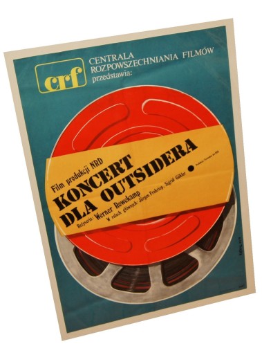 Plakat do filmu Koncert dla outsidera Reż. Werner Rowekamp Projekt Jakub Erol (1975)