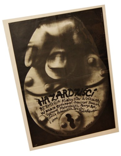 Plakat do filmu Hazardziści Reż. Mieczysław Waśkowski Projekt Jerzy Czerniawski (1975)