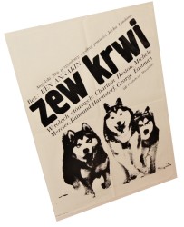 Plakat do filmu Zew krwi Reż. Ken Annakin Projekt Jakub Erol (1979)