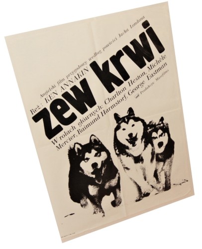 Plakat do filmu Zew krwi Reż. Ken Annakin Projekt Jakub Erol (1979)