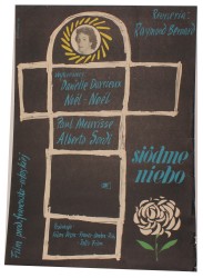 Plakat do filmu Siódme niebo Reż. Raymond Bernard Projekt Marian Stachurski (1959)