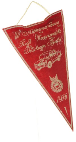 XII Międzynarodowy Rajd Warszawski Polskiego Fiata Proporczyk (vintage, 1974) wersja czerwona