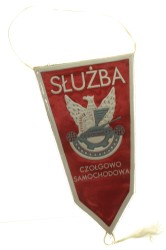 Służba czołgowo samochodowa SOW 1976 Proporczyk (vintage 1976)