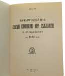 Sprawozdanie Zarządu Komunalnej Kasy Oszczędności m. st. Warszawy za 1932 rok VII