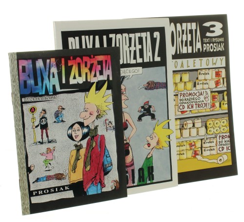 Blixa i Żorżeta zeszyty 1-3 scenariusz i rysunki Krzysiek "Prosiak" Owedyk [PIERWSZE WYDANIE]