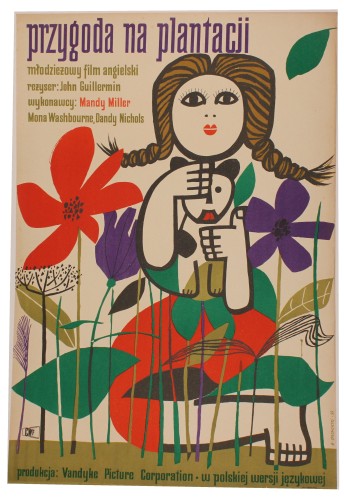 Plakat do filmu Przygoda na plantacji Reż. John Guillermin Projekt Marian Stachurski (1960)