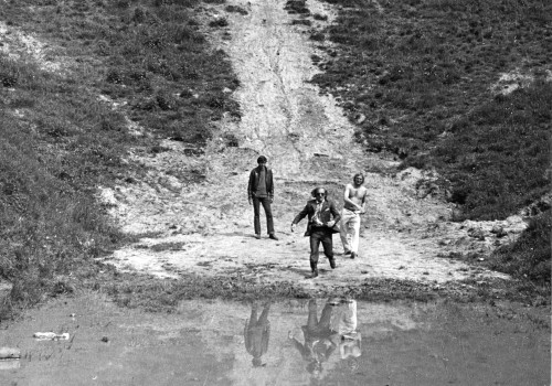 Przeprowadzka [Olgierd Łukaszewicz, Wojciech Pszoniak scena zbiorowa] reż. Jerzy Gruza [fotografia filmowa]