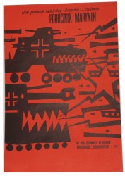 Plakat do filmu Porucznik Marynin Reż. Iosif Szulman Projekt Marian Stachurski (1961)