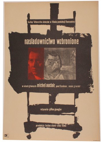 Plakat do filmu Naśladownictwo wzbronione Reż. Gilles Grangier Projekt Waldemar Świerzy (1958)